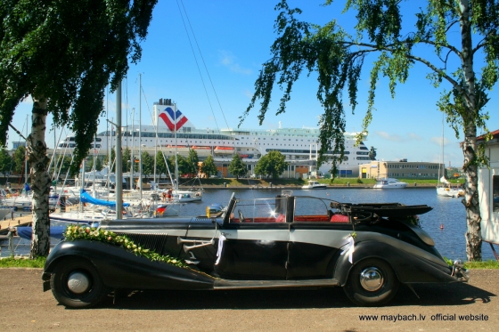 MAYBACH AVE MARIA IN RIGA'S PORT.